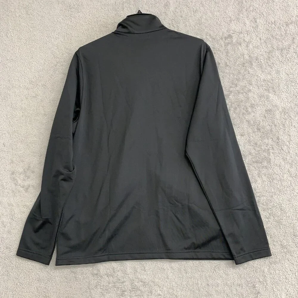 Adidas Men's L Black Full Zip Jacket M Tricot  Polyester h1932